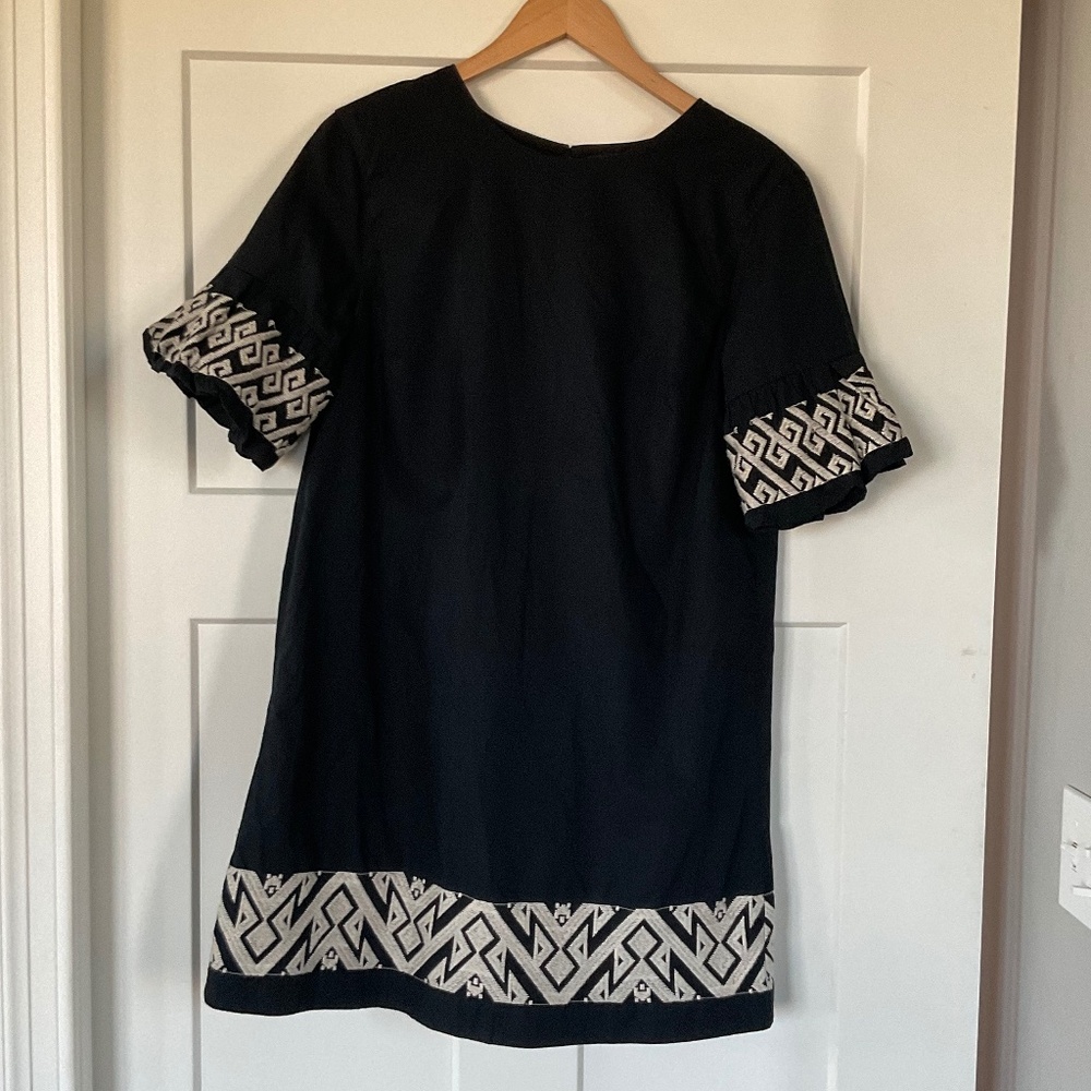 Banana Republic EMBROIDERED-SLEEVE MINI DRESS